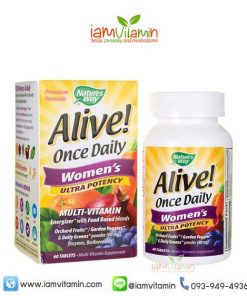 Alive Once Daily Women's Ultra Potency วิตามินรวมและแร่ธาตุ ผู้หญิง