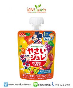 Morinaga Delicious Fruit Jelly Red Fruits & Vegetable 70g เยลลี่น้ำผักและผลไม้